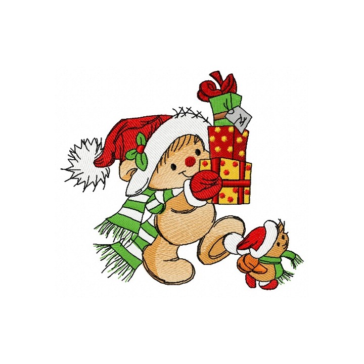 Christmas presents for you 2 embroidery design - Embroidery Design