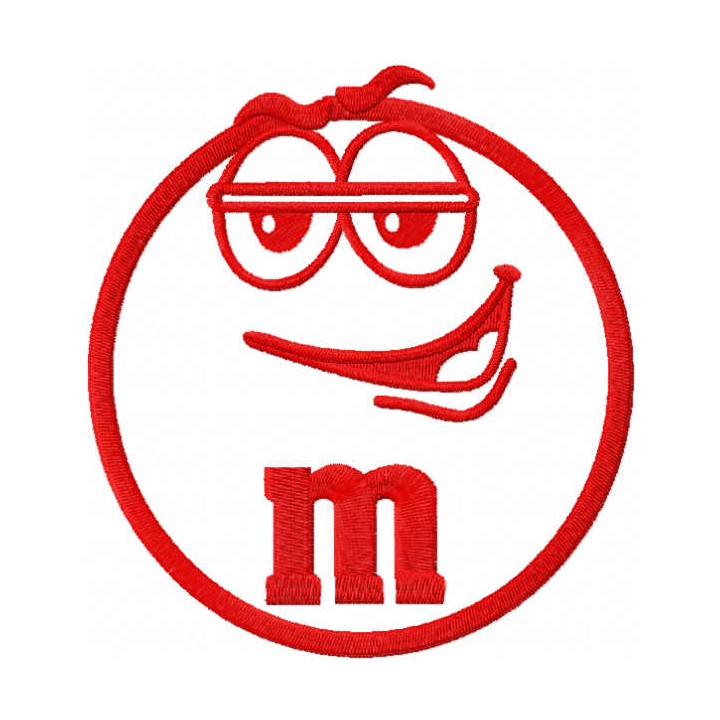 MM Murrie red embroidery design - Embroidery Design