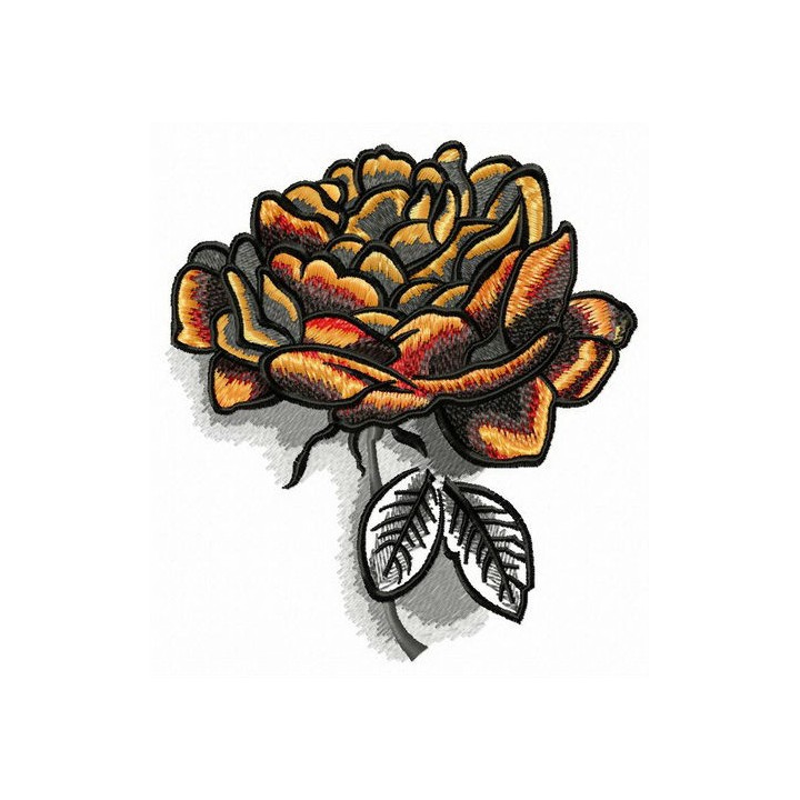 Lush peony embroidery design - Embroidery Design