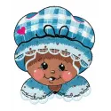 Preview of the Gingerbread Granny 3 embroidery design featuring a whimsical gingerbread character, perfect for holiday proje…