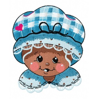 Gingerbread granny 3 embroidery design - Embroidery Design