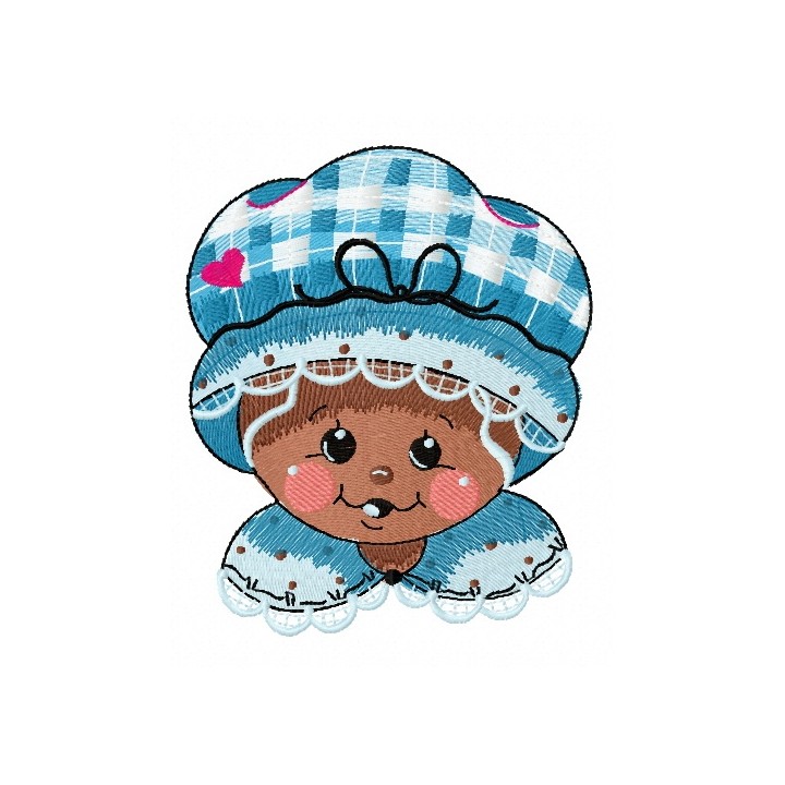 Gingerbread granny 3 embroidery design - Embroidery Design
