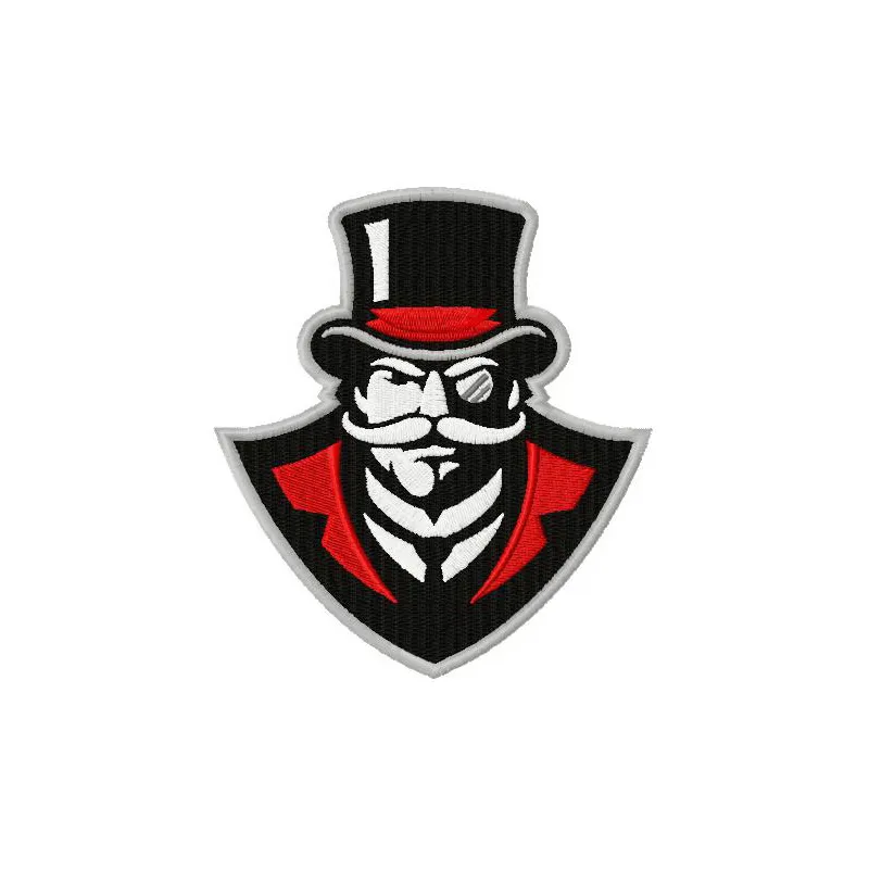 Austin Peay Governors logo 2 embroidery design preview for college sports enthusiasts and crafters.