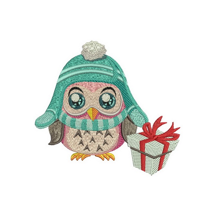 Warm hat embroidery design - Embroidery Design