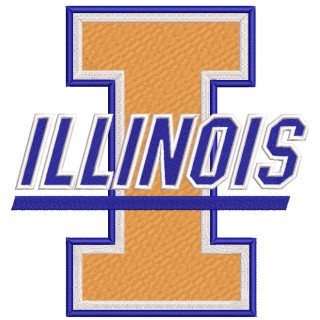 Illinois Fighting Illini logo embroidery design - Embroidery Design
