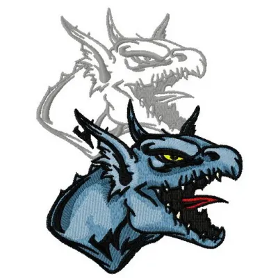 Dragon's shadow 4 embroidery design showcasing intricate dragon motifs for creative stitching projects.