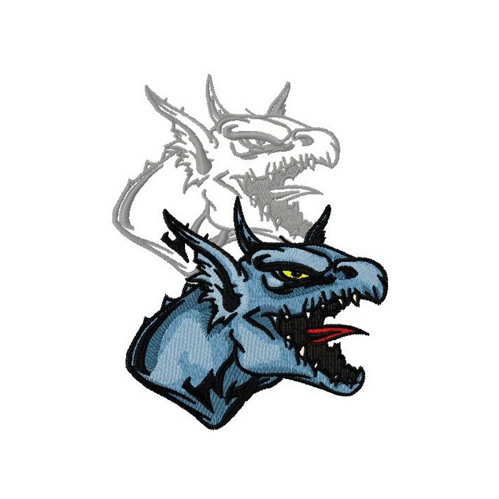 Dragon's shadow 4 embroidery design - Embroidery Design