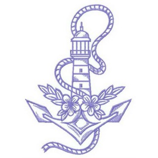 Marine transfiguration embroidery design - Embroidery Design