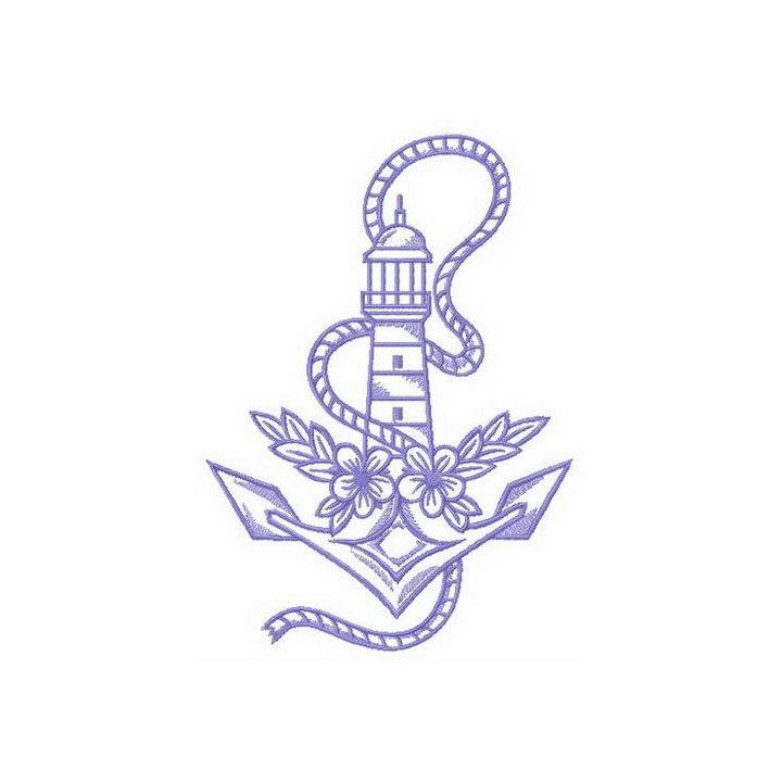 Marine transfiguration embroidery design - Embroidery Design