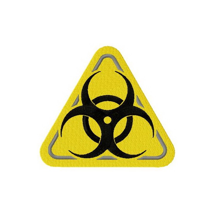 Biohazard road symbol 2 embroidery design - Embroidery Design