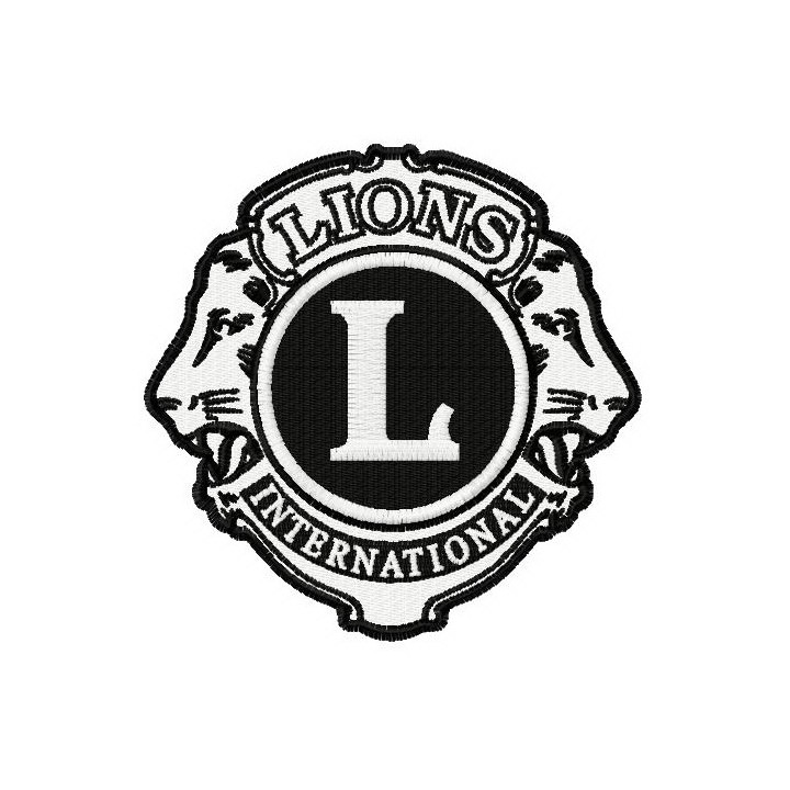 Lions Clubs International logo 2 embroidery design - Embroidery Design