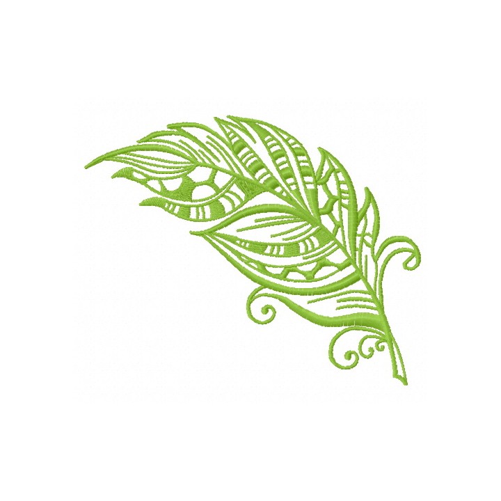 Feather 30 embroidery design - Embroidery Design
