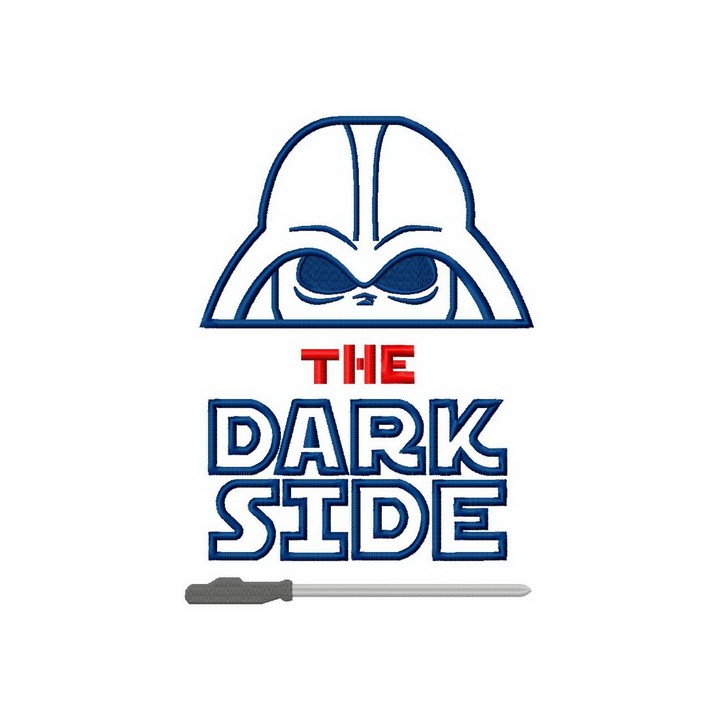 The dark side embroidery design - Embroidery Design