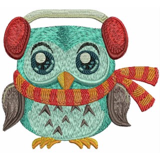 Warm scarf  embroidery design - Embroidery Design