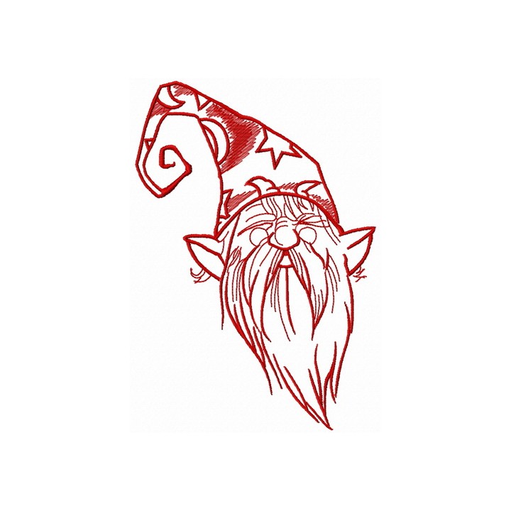 Tiny wizard 4 embroidery design - Embroidery Design