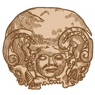 Gorgon embroidery design - Embroidery Design