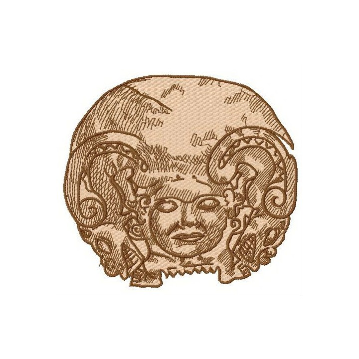 Gorgon embroidery design - Embroidery Design