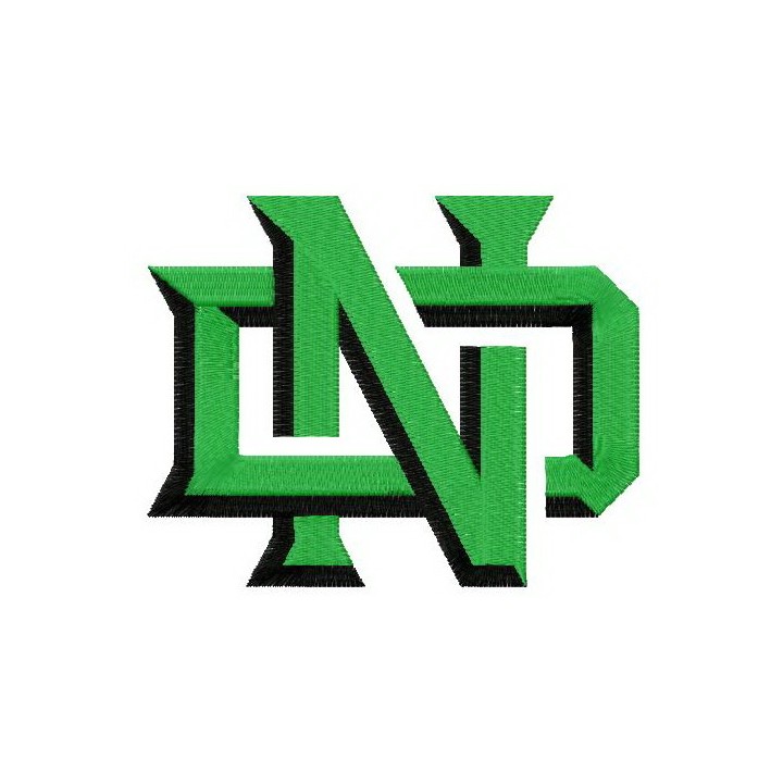North Dakota Varsity Athletics logo embroidery design - Embroidery Design