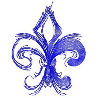 Fleur-de-lis embroidery design - Embroidery Design