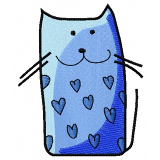 Funny cat 6 embroidery design - Embroidery Design