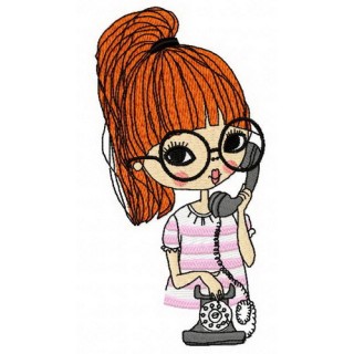 I love calls 2 embroidery design - Embroidery Design