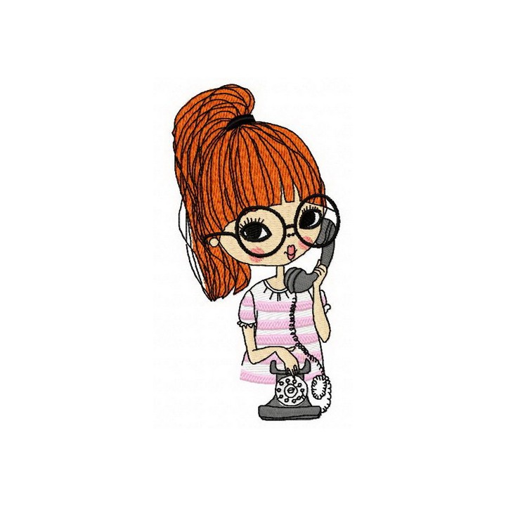 I love calls 2 embroidery design - Embroidery Design