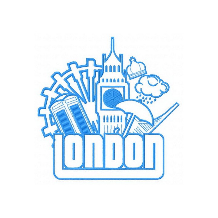 London 5 embroidery design - Embroidery Design