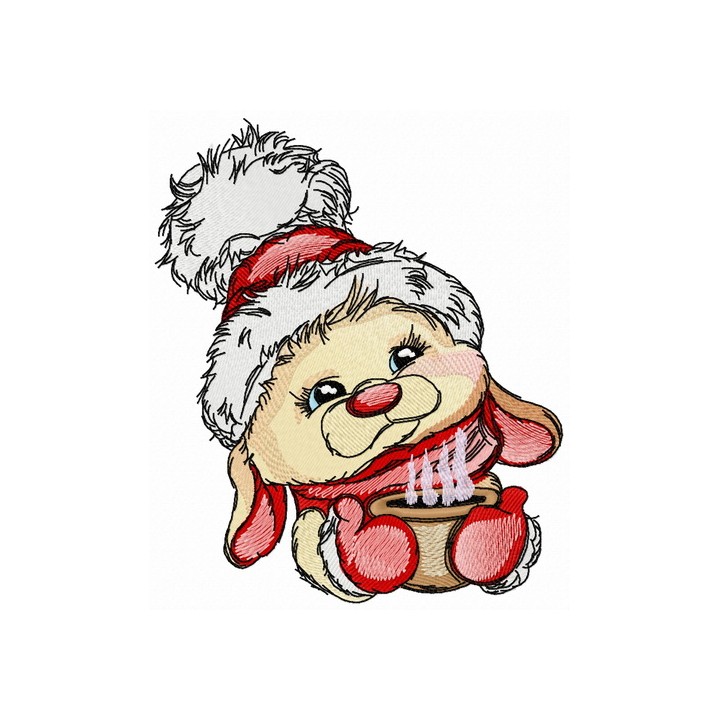 Cocoa for bunny 4 embroidery design - Embroidery Design