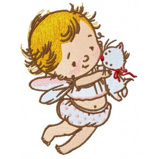 Baby cupid 6 embroidery design - Embroidery Design