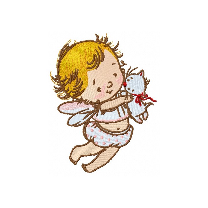 Baby cupid 6 embroidery design - Embroidery Design