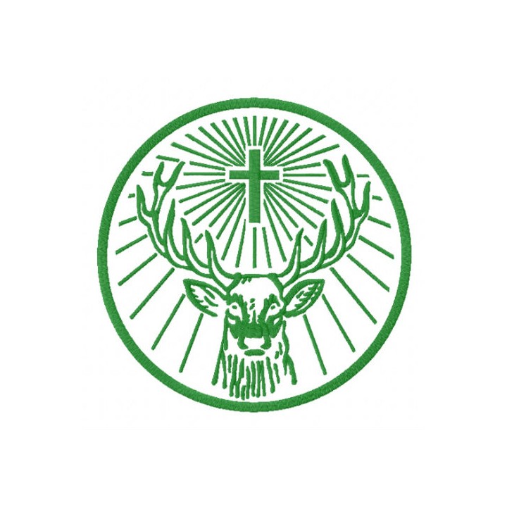Jägermeister alternative logo embroidery design - Embroidery Design