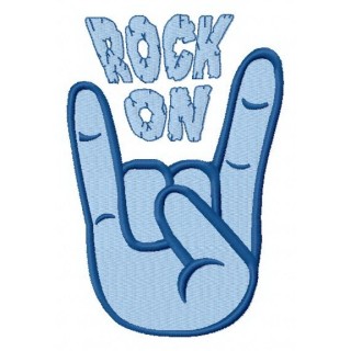 Rock on 2 embroidery design - Embroidery Design