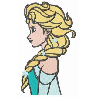 Amazing Elsa embroidery design - Embroidery Design