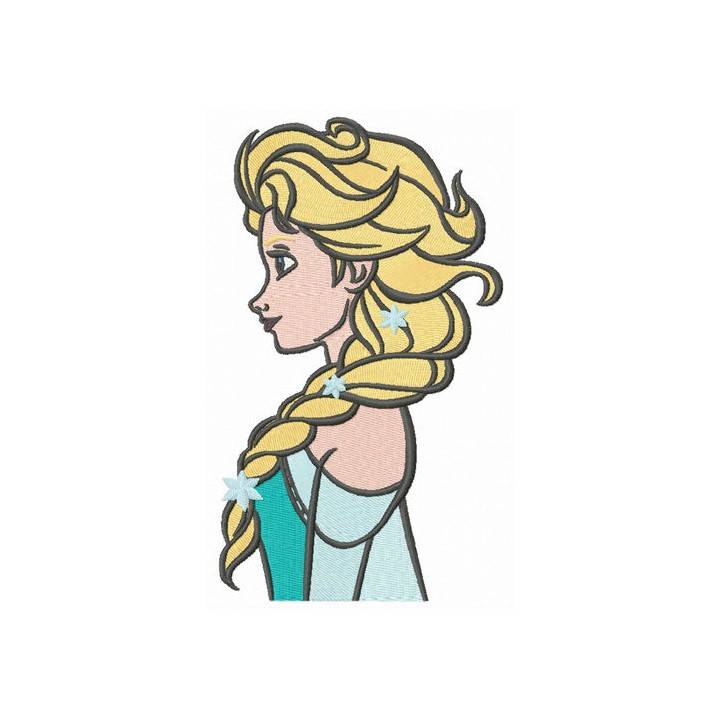 Amazing Elsa embroidery design - Embroidery Design