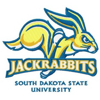 Jackrabbits logo embroidery design - Embroidery Design