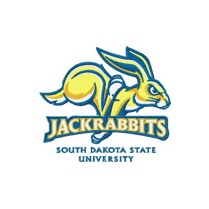 Jackrabbits logo embroidery design - Embroidery Design