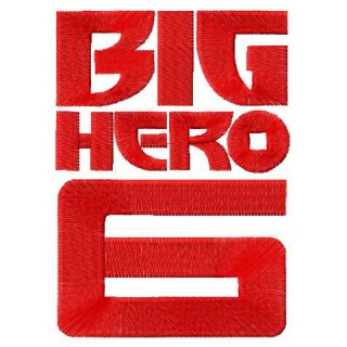 Big Hero 6 logo embroidery design - Embroidery Design