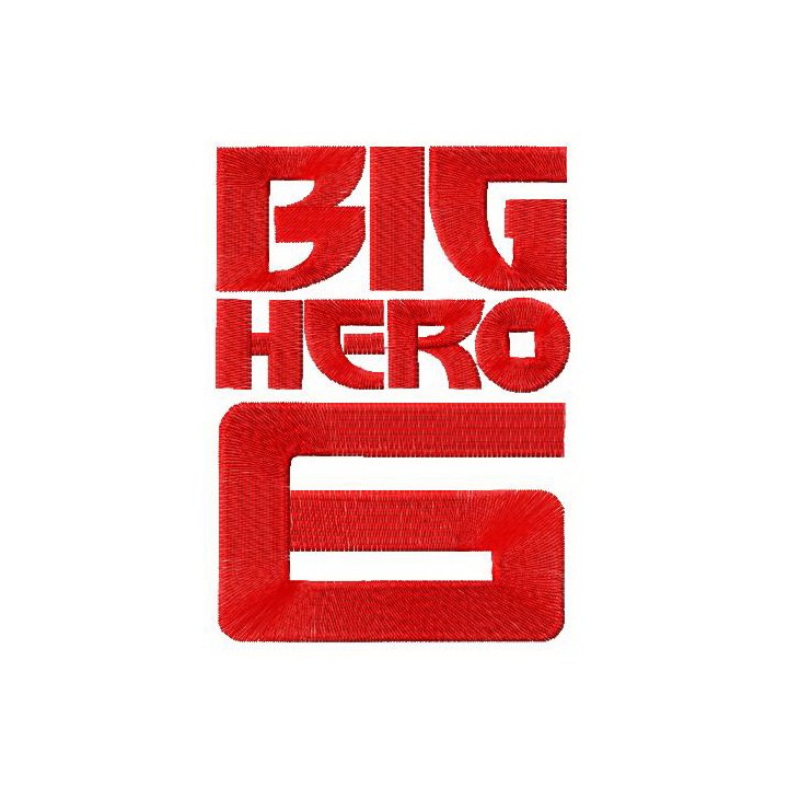Big Hero 6 logo embroidery design - Embroidery Design