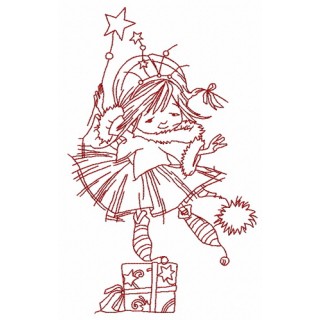 I'm Christmas fairy 3 embroidery design - Embroidery Design