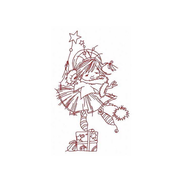 I'm Christmas fairy 3 embroidery design - Embroidery Design