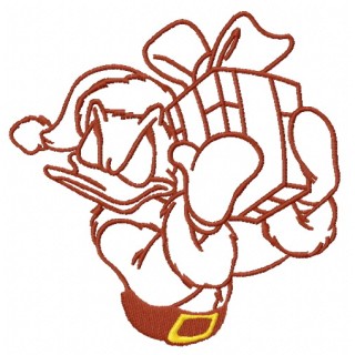 Donald's present 3 embroidery design - Embroidery Design