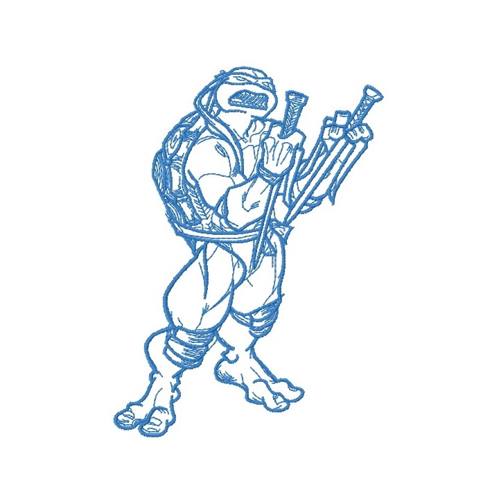 Raphael sketch 2 embroidery design - Embroidery Design