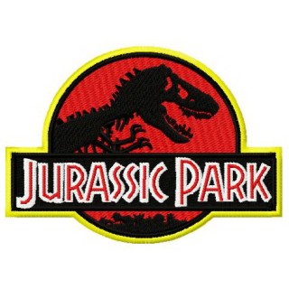 Jurassic Park logo embroidery design - Embroidery Design