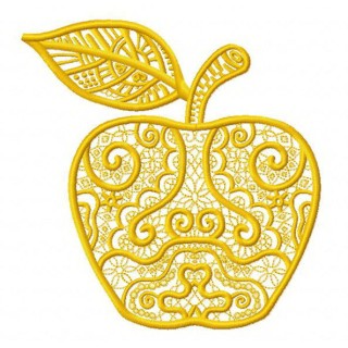 Apple 2 embroidery design - Embroidery Design