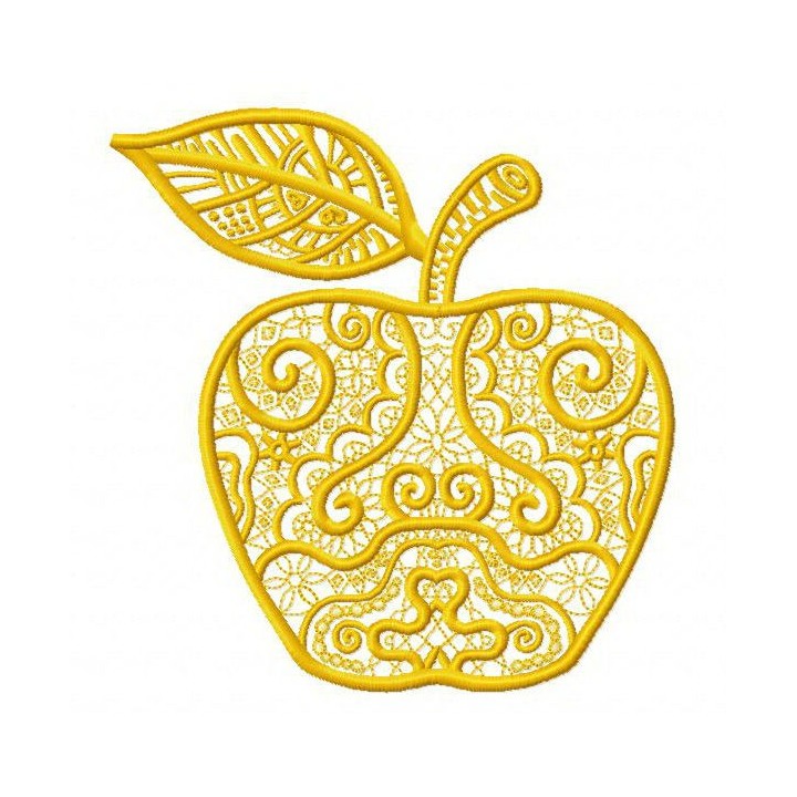 Apple 2 embroidery design - Embroidery Design