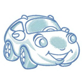 Plump car embroidery design - Embroidery Design
