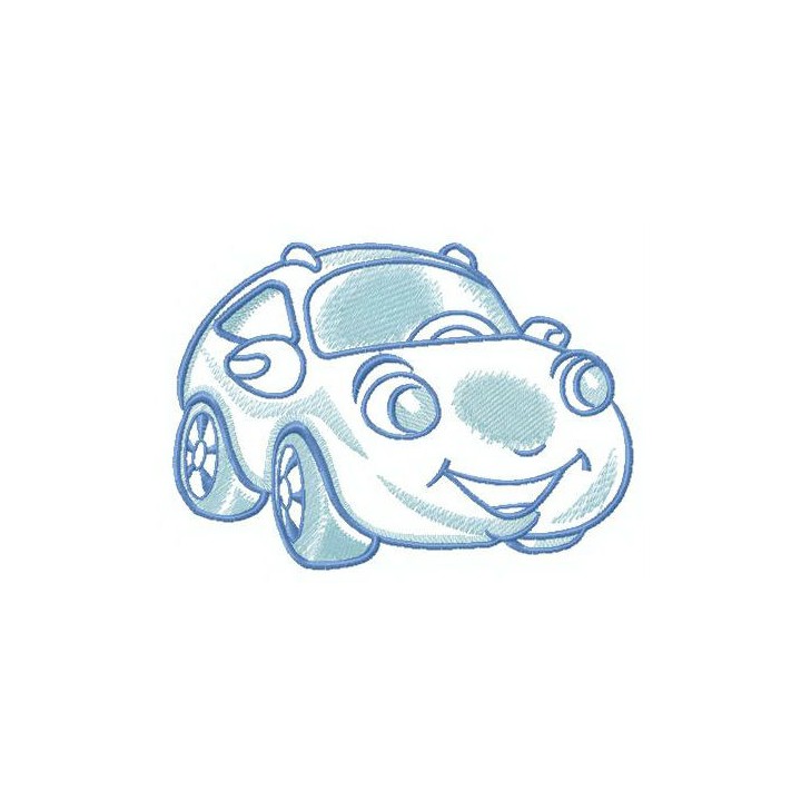 Plump car embroidery design - Embroidery Design