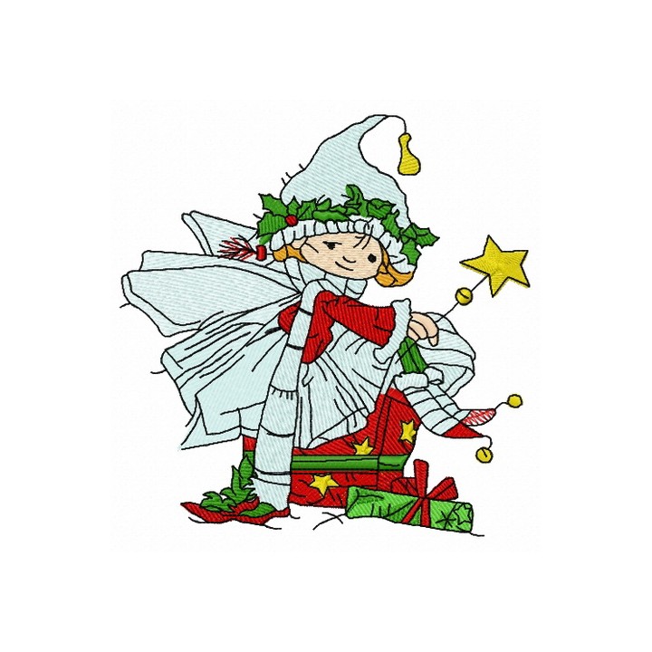 Christmas elf 6 embroidery design - Embroidery Design