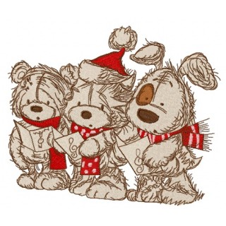 Christmas songs 4 embroidery design - Embroidery Design