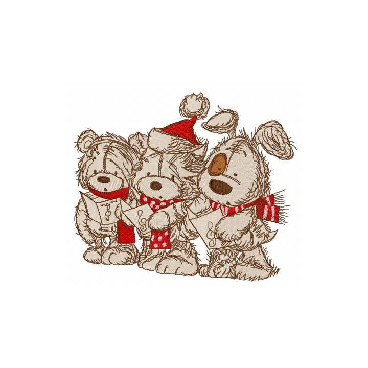Christmas songs 4 embroidery design - Embroidery Design
